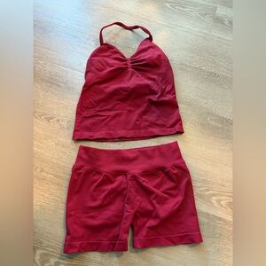 Women's Red Athletic Set Size Medium